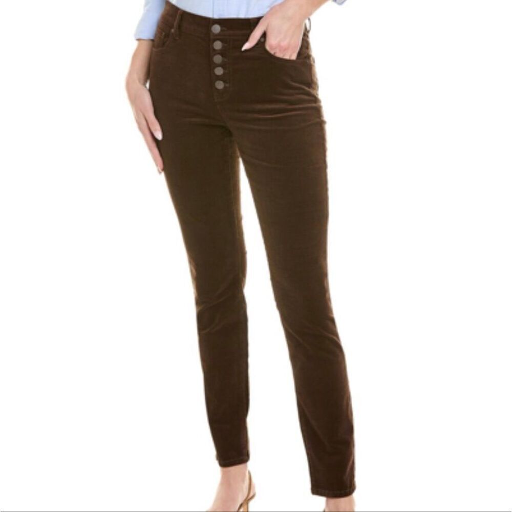 Cabi Button Fly Skinny Corduroy pants #4319 Dark brown size 4